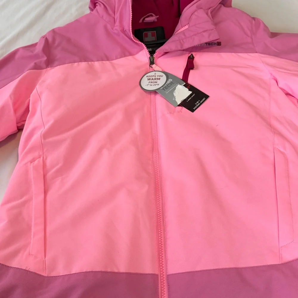 Girls Swiss Tech Pink Jacket